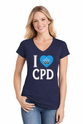 I Love CPD Women's Navy T-Shirt