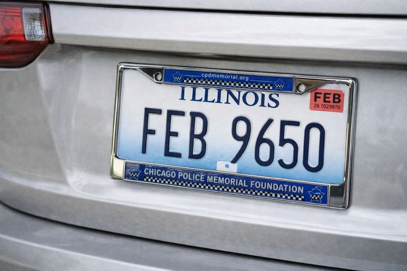 Chicago Police Memorial Metal Chrome Frame