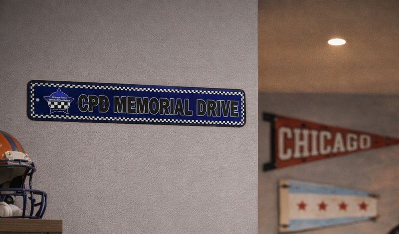 Chicago Police Memorial Foundation Street Sign