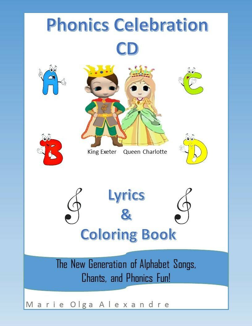 Phonics Celebration CD Lyrics and Coloring Book