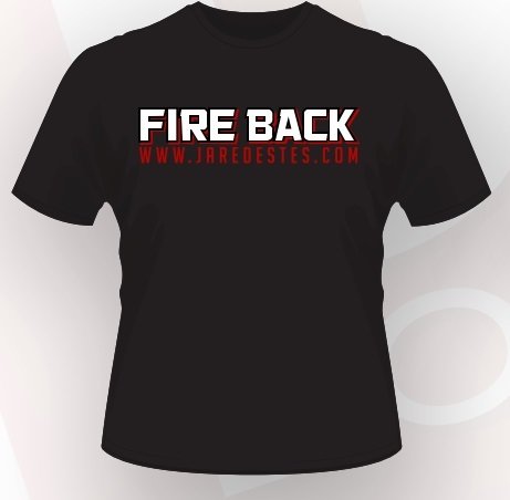 Fire Back T-Shirt - This is a Rebellion- Black