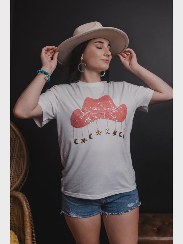 Starry Cowgirl Short Sleeve Tee