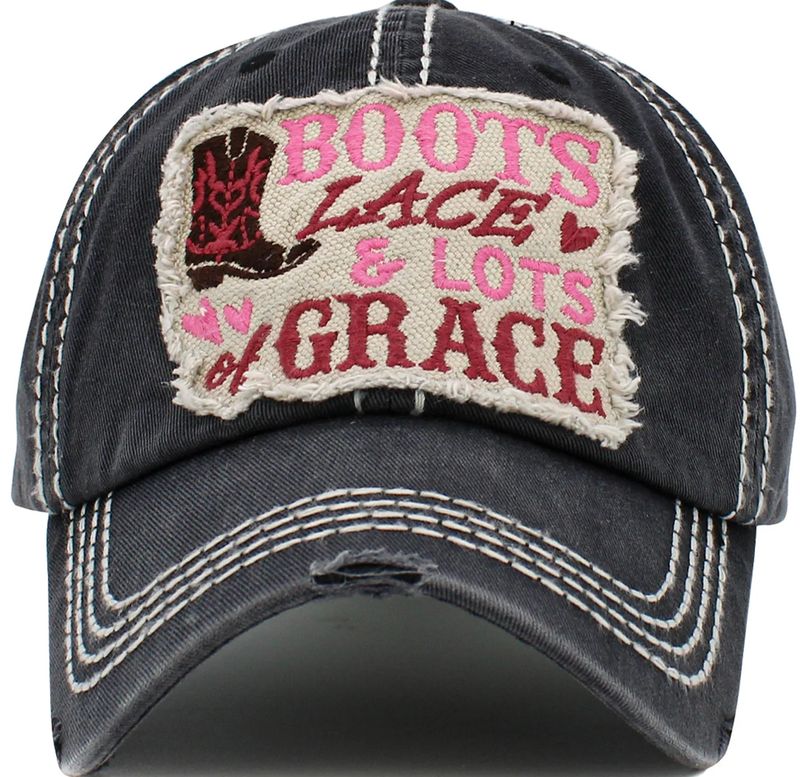 Boots Lace &amp; Lots of Grace Hat