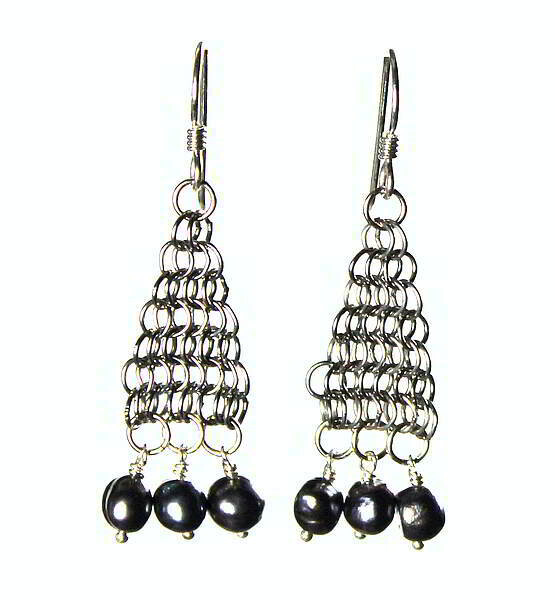 Small Pyramid Earrings
