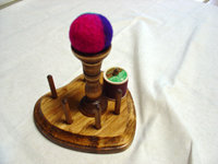 Thread Holder/Wool Pin Cushion Med 5&quot; Heart