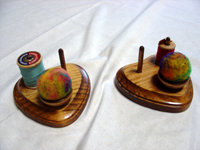 Thread Holder/Wool Pin Cushion Sml 4&quot; Heart