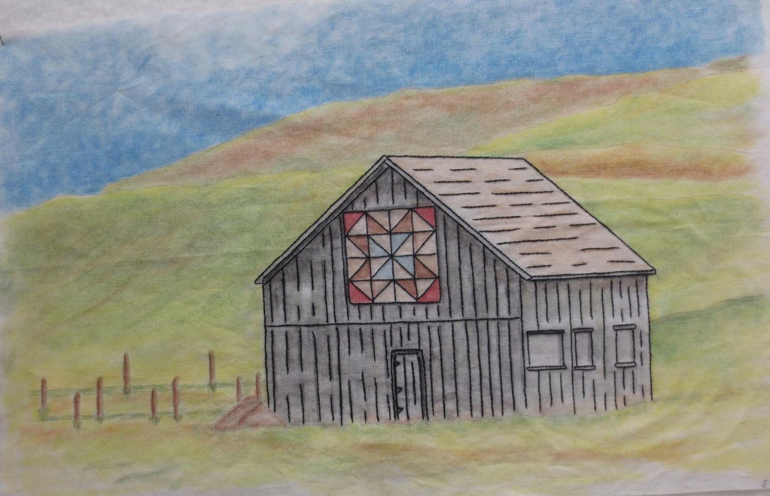 Barn Quilt Trails #12 Dutch Pinwheel
