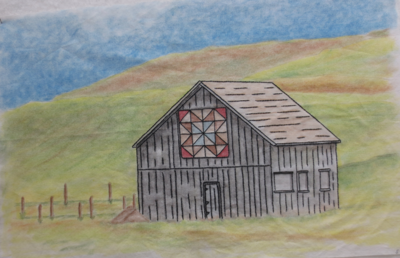 Barn Quilt Trails #12 Dutch Pinwheel