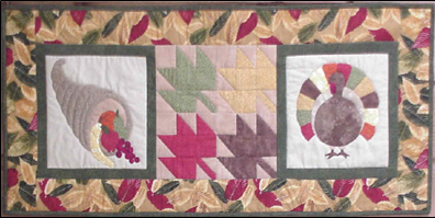 Fall Time Table Runner and Hanging Picture