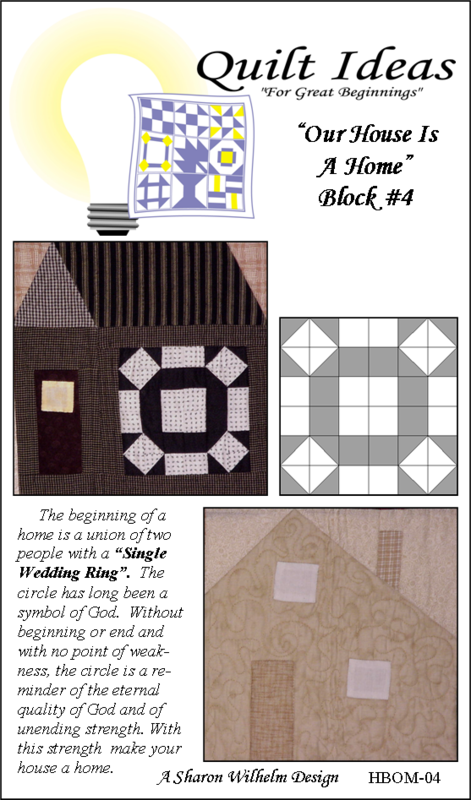 Our House is a Home Block #4