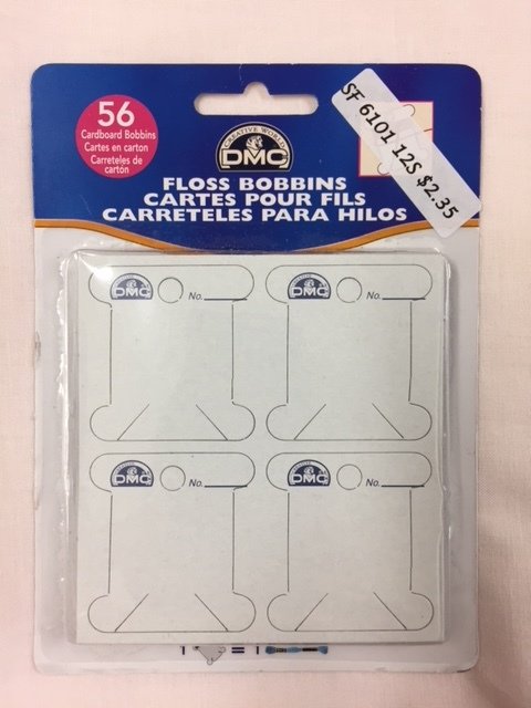 Cardboard Embroidery Floss Bobbins (56 Ct)