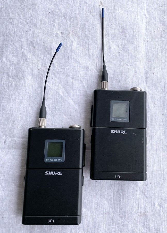 SHUREワイヤレスマイクロフォンSM58トランスミッターUR1受信機UR4D+