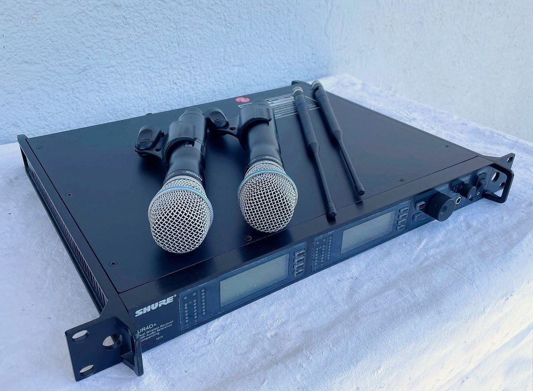 Shure UR4D+, UR2 Beta 87A set