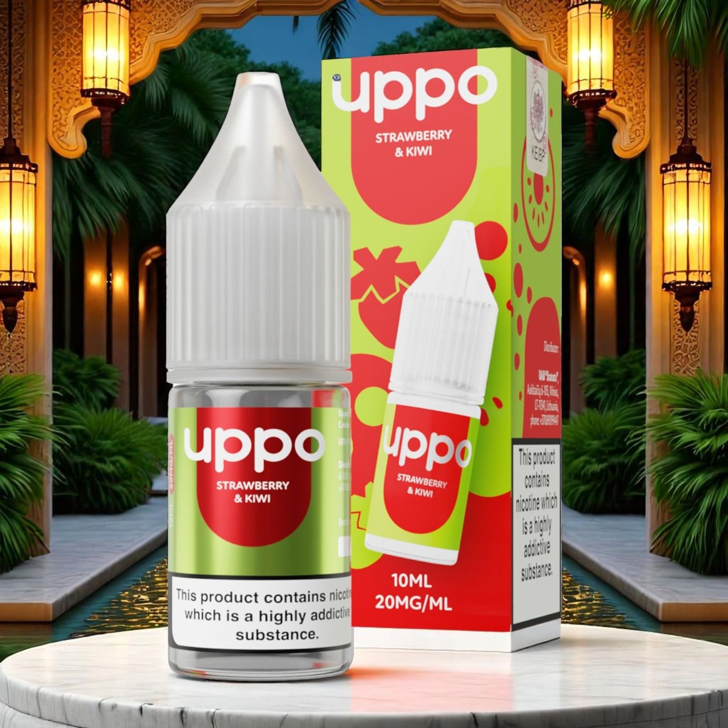 e-liquid Uppo Strawberry &amp; Kiwi 20mg 10ml