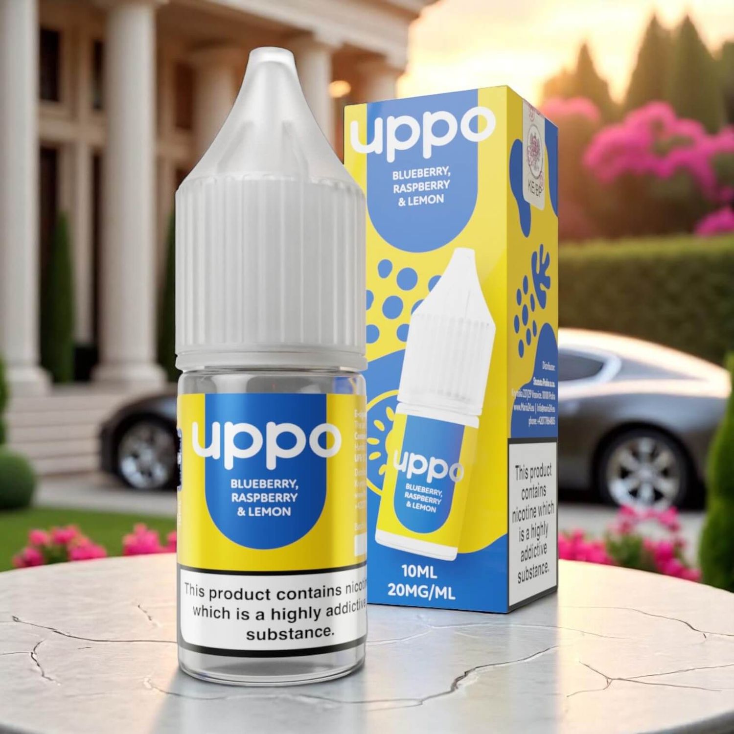 E-liquid Uppo Strawberry Blueberry, Raspberry &amp; Lemon