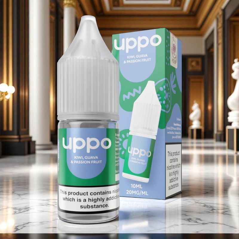 E-liquid Uppo Kiwi, Guava &amp; Passion Fruit 20mg 10ml