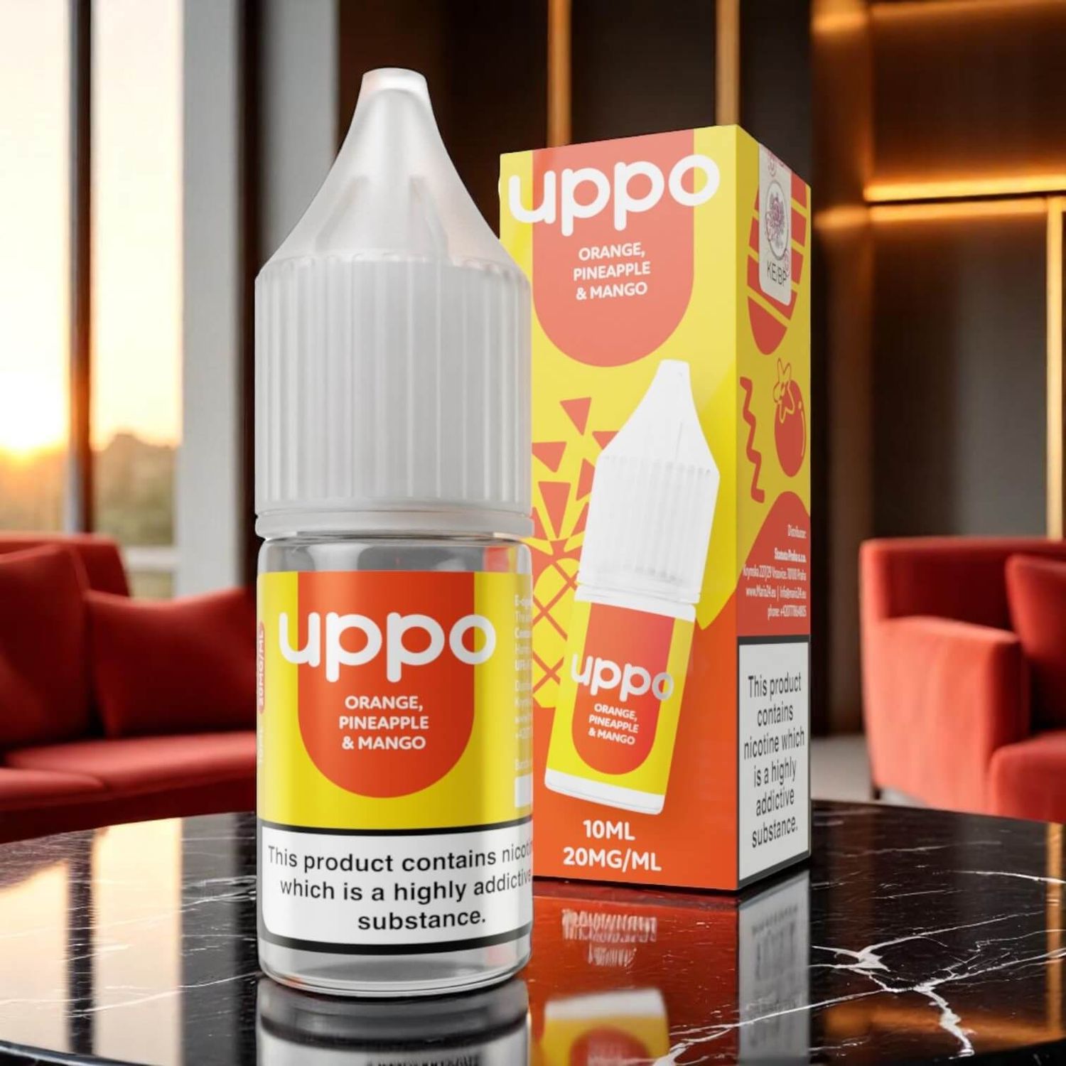 E-liquid Uppo Orange, Pineapple &amp; Mango 20mg 10ml