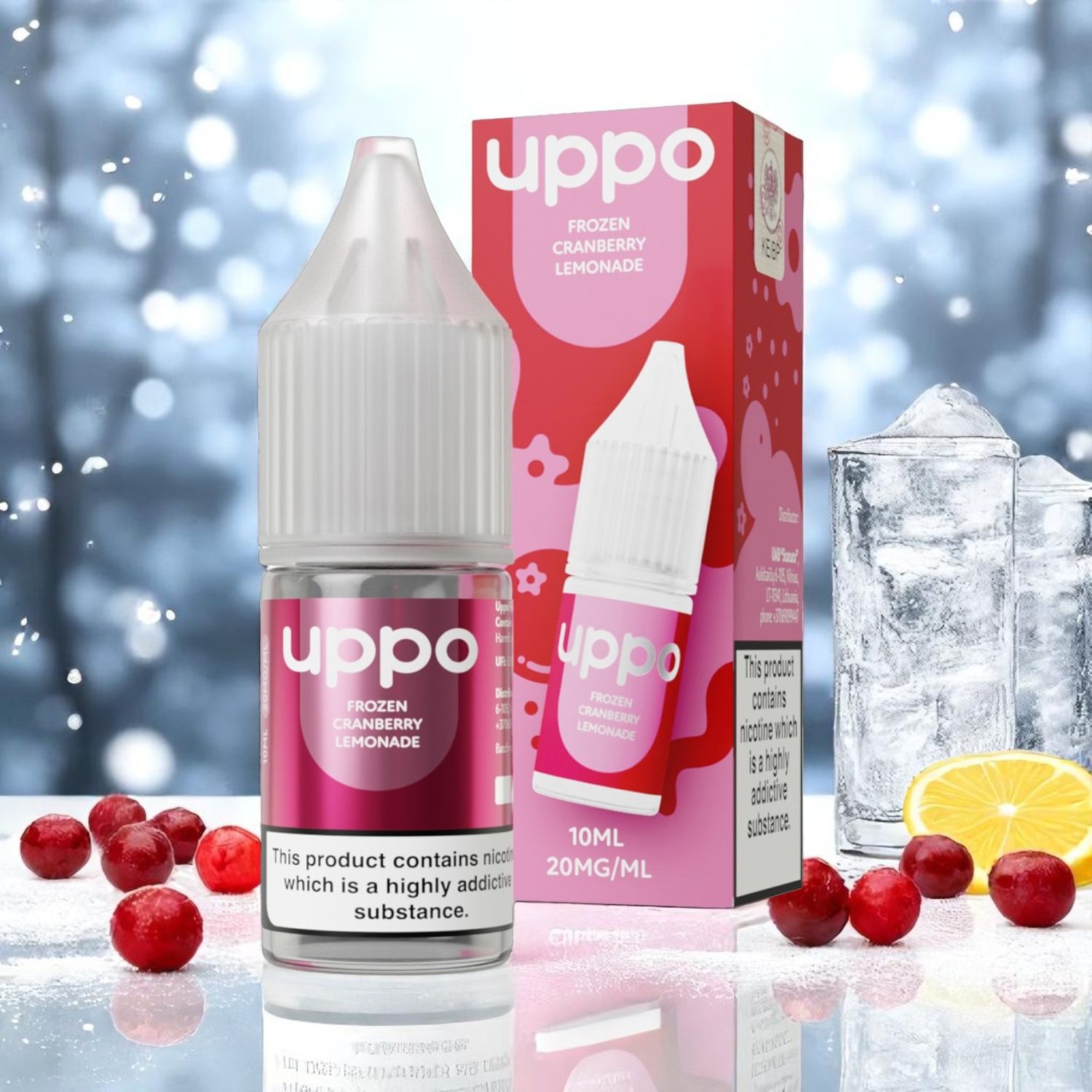 E-liquid Uppo Frozen Cranberry Lemonade 20mg 10ml