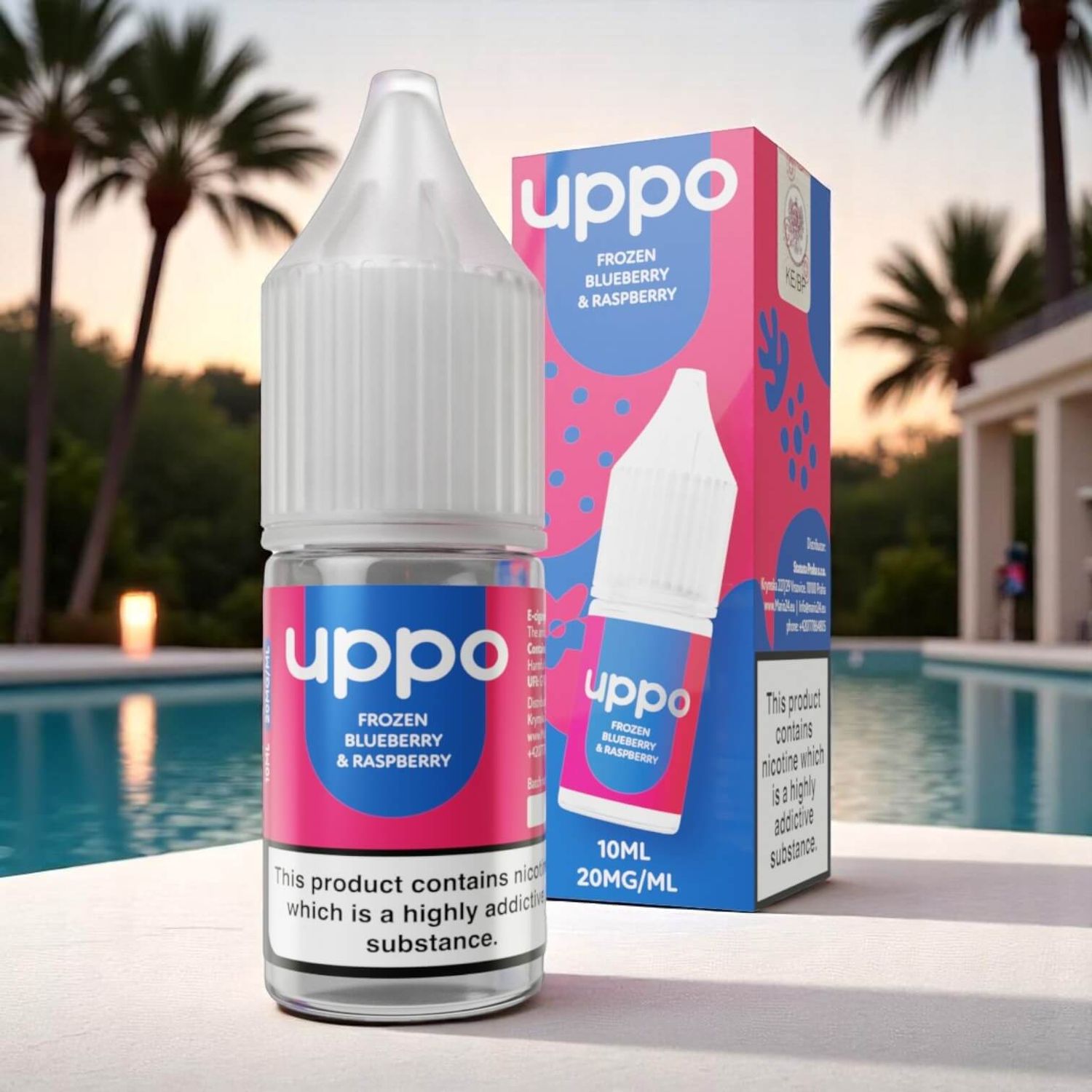 E-liquid Uppo Frozen Blueberry &amp; Raspberry 20mg 10ml