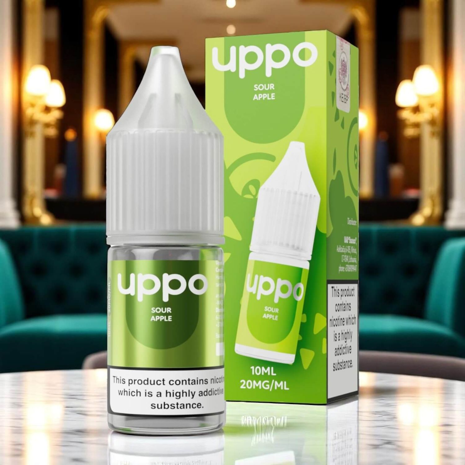 E-liquid Uppo Sour Apple 20mg 10ml