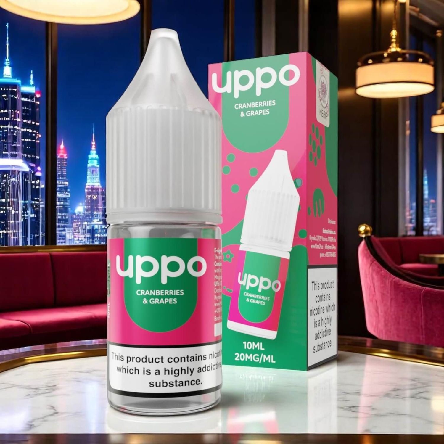 E-liquid Uppo Cranberries &amp; Grapes 20mg 10ml