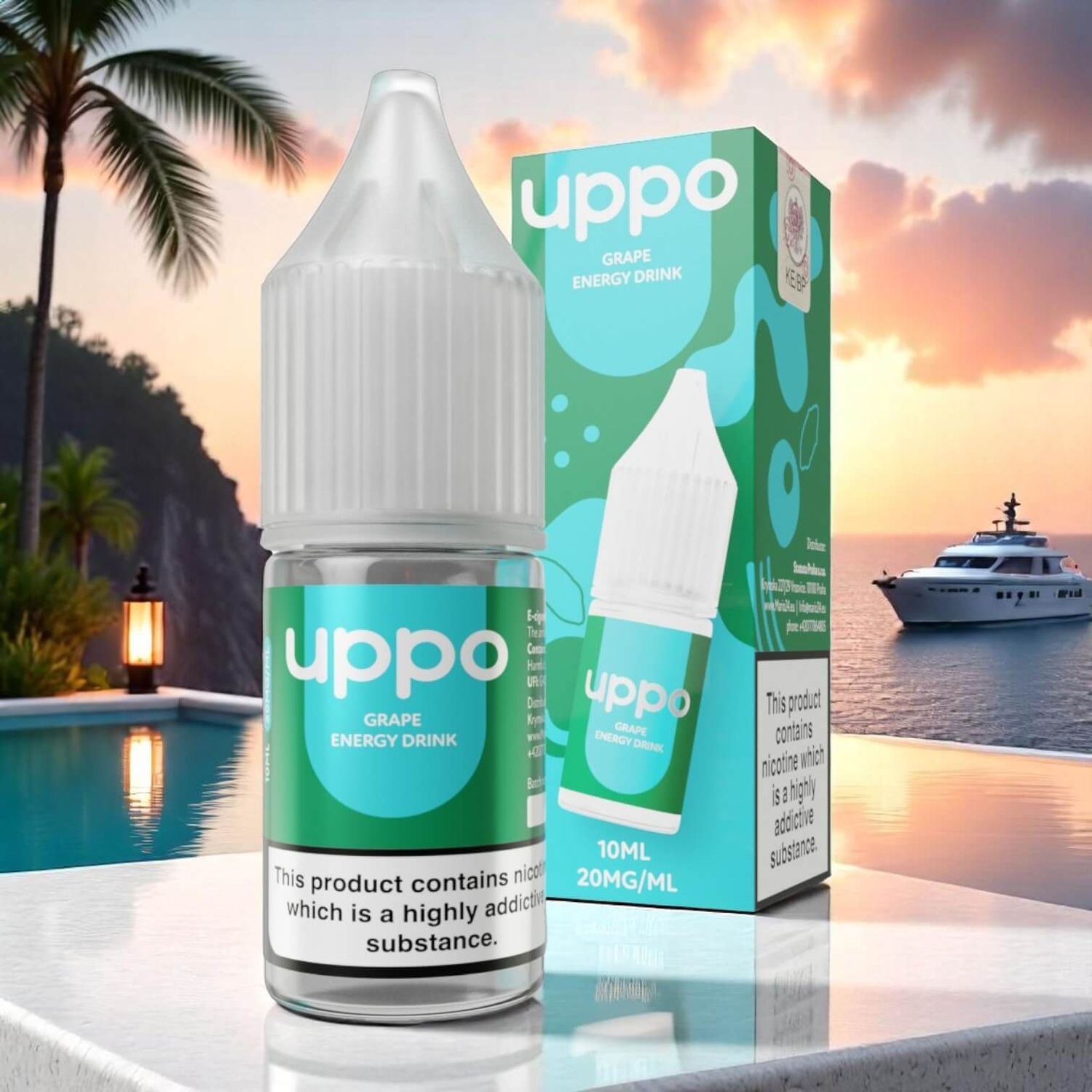 E-liquid Uppo Grape Energy Drink 20mg 10ml