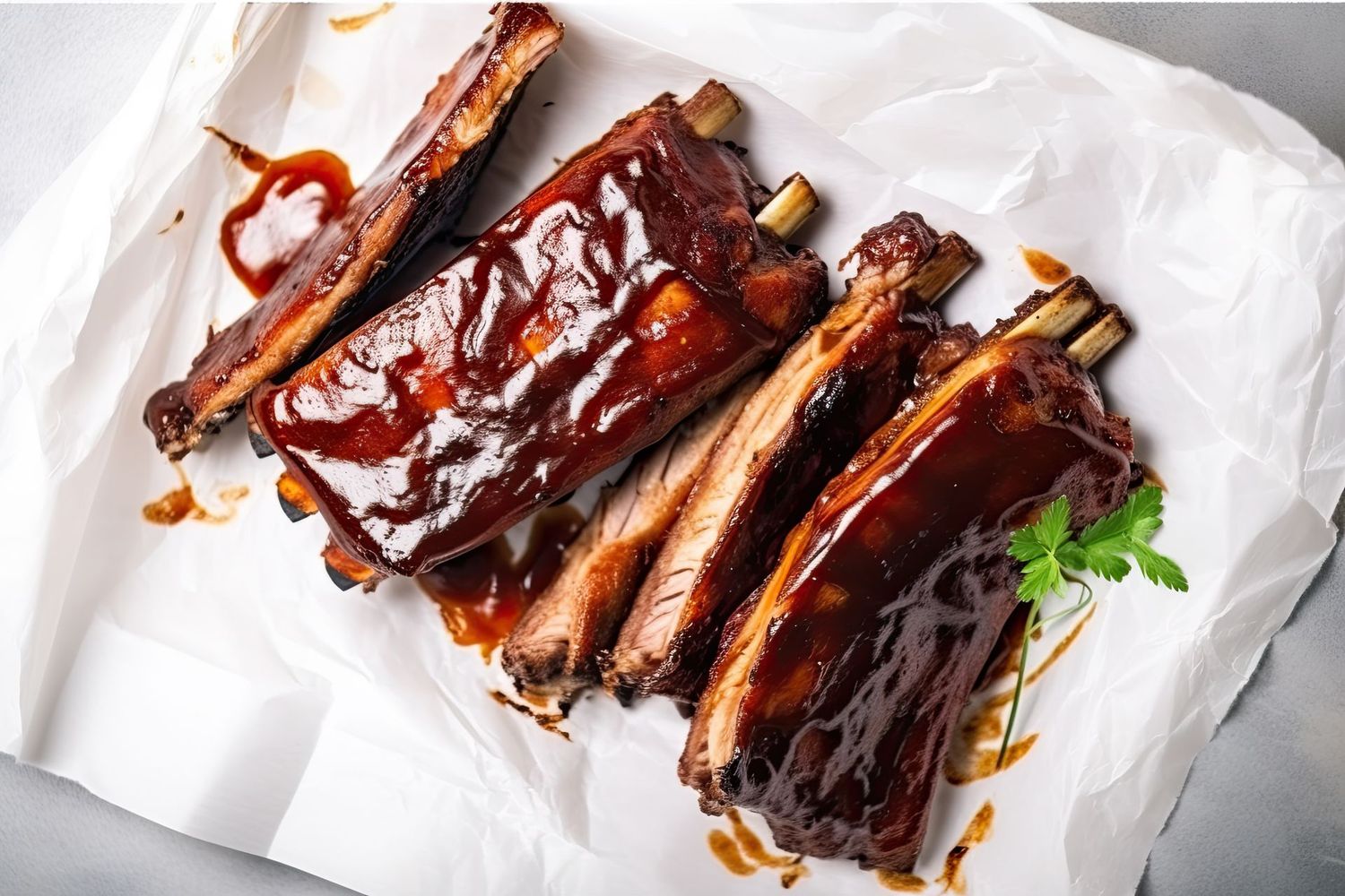 Rack of Ribs American (Costillar BBQ) más 1 patatas y 1 bebida