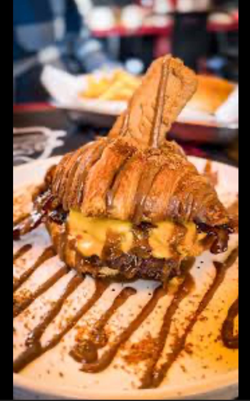 Croissant lotus Burguer