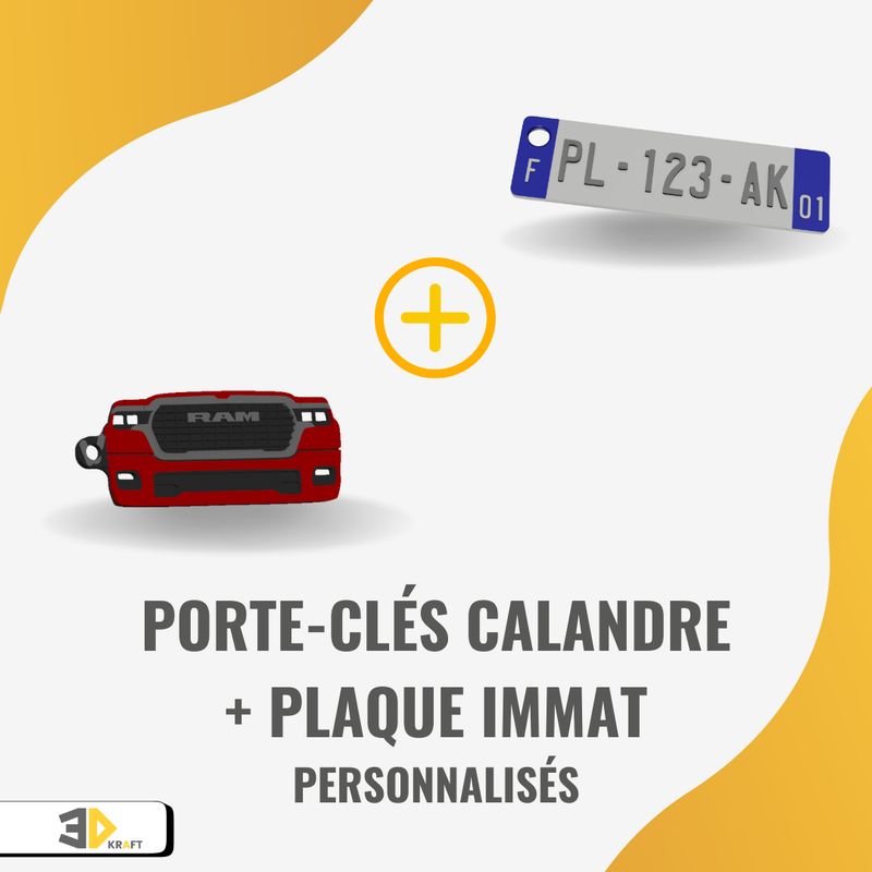 PACK calandre + plaque immatriculation
