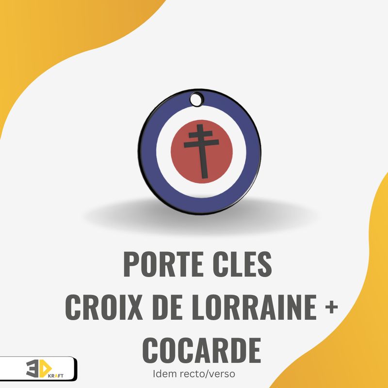Porte-clés "Croix de Lorraine"