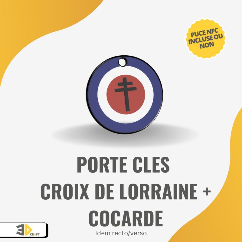 Porte-clés "Croix de Lorraine"