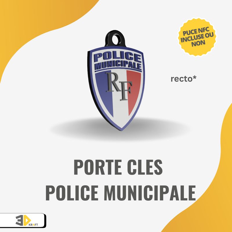 Porte-clés "Police municipale"