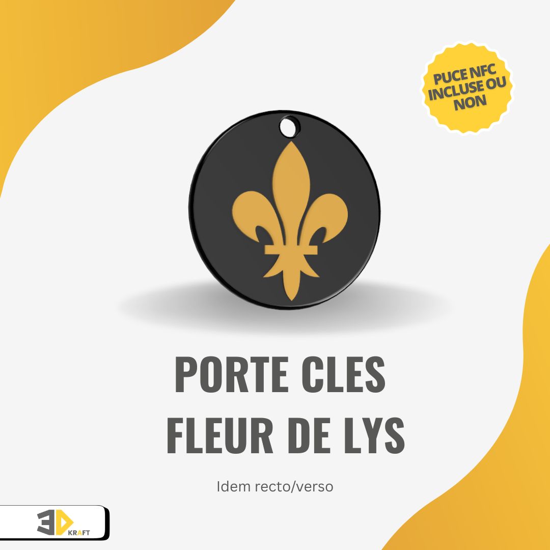 Porte-clé "Fleur de Lys"