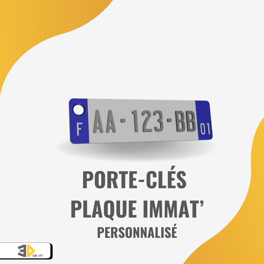 Plaque d'immatriculation personnalisée