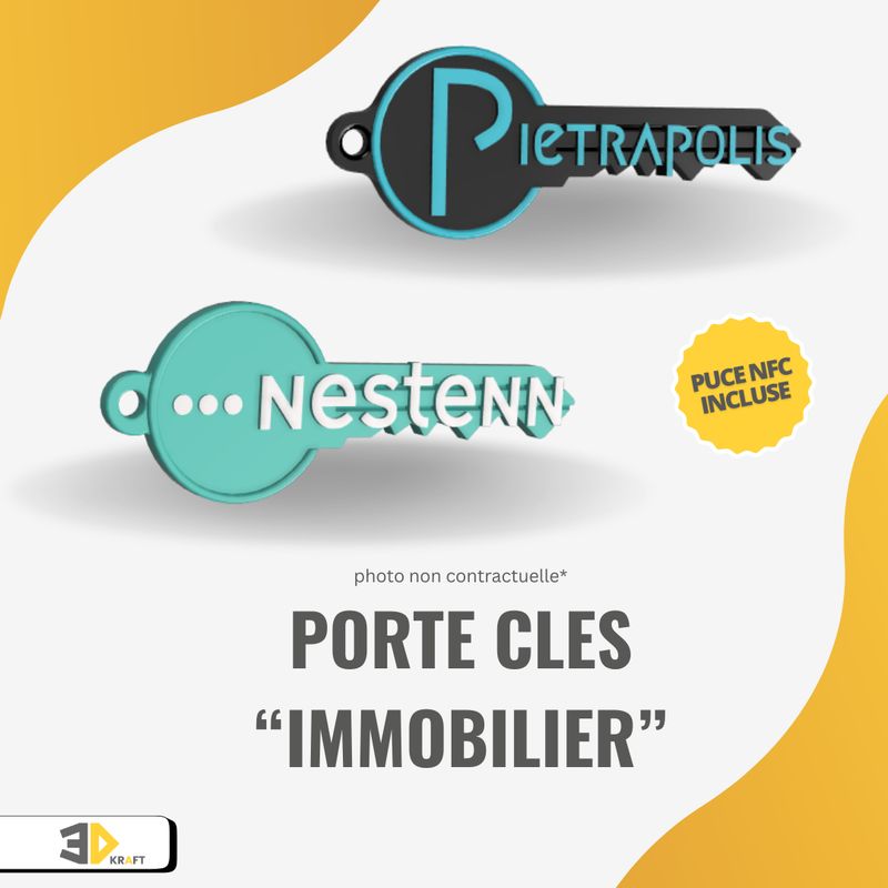 Porte-clés "immobilier"