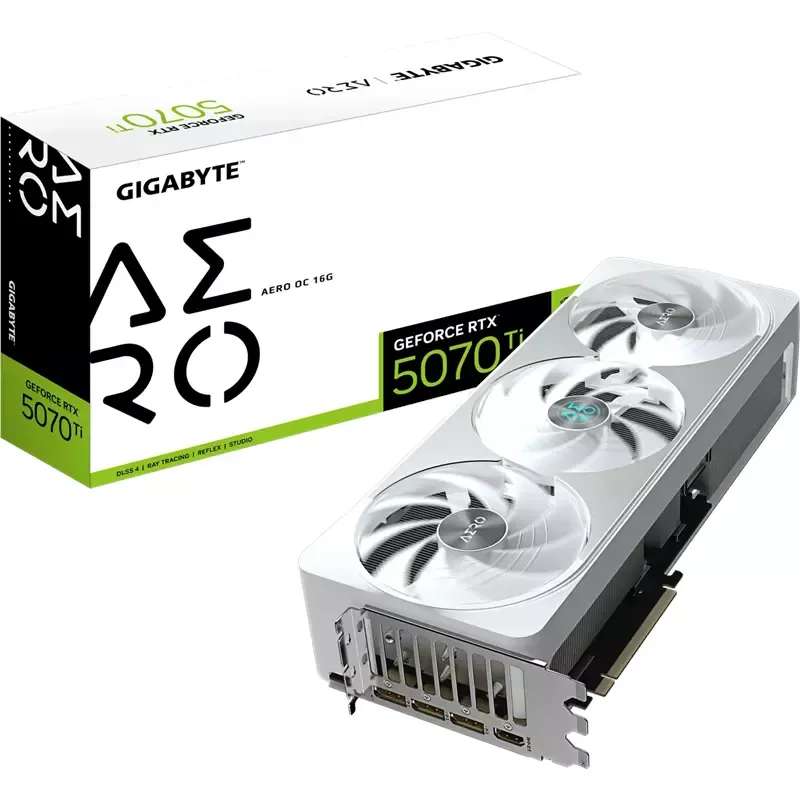 GIGABYTE GeForce RTX 5070 Ti Aero OC 16G, 16GB GDDR7, HDMI, 3x DP