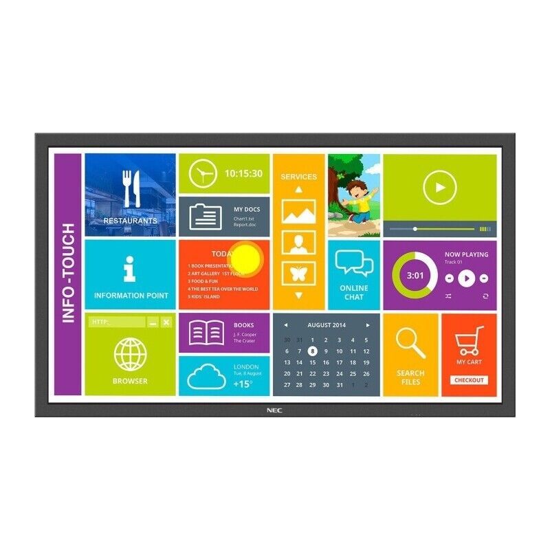 NEC MultiSync P554 SST 55" LED Touchscreen | FullHD | Speicherkartenslot | OPS