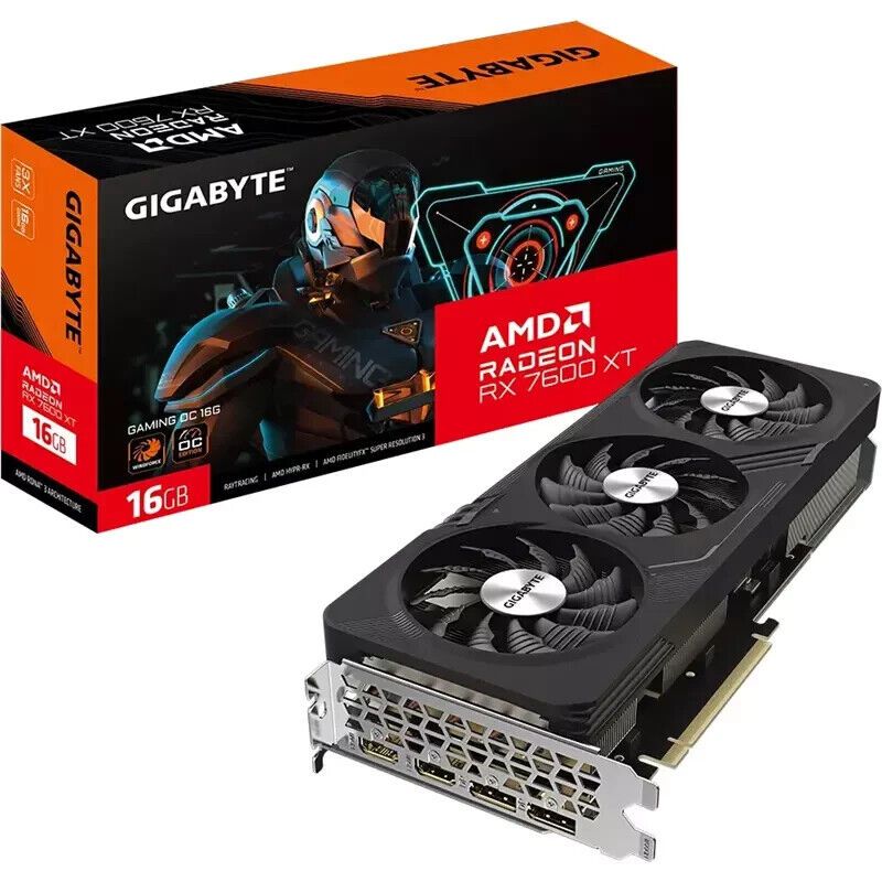 GIGABYTE AMD Radeon RX 7600 XT Gaming OC 16GB GDDR6 Grafikkarte HDMI/DP