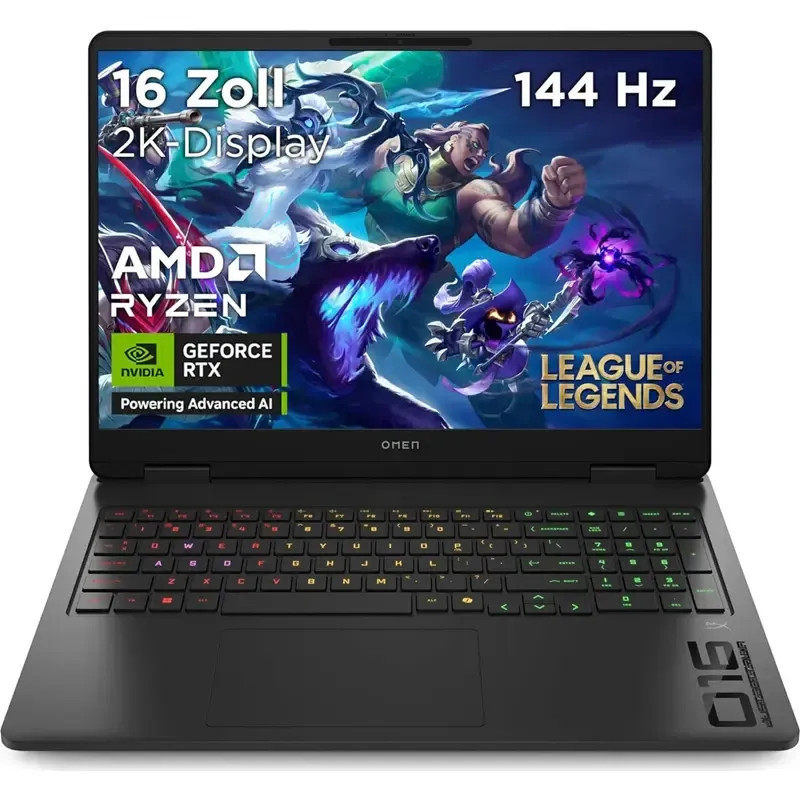 HP OMEN Gaming 16-ap0051ng, Ryzen AI 5 340, 16GB RAM, 1TB SSD, RTX 5050, DE