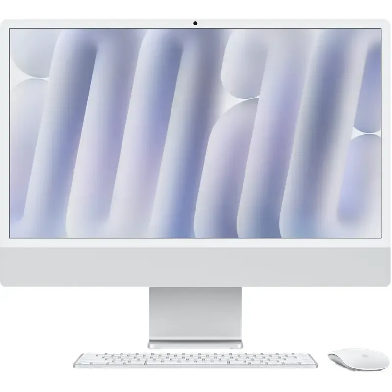 Apple iMac 24", silber, M4 - 8 Core CPU / 8 Core GPU, 16GB RAM, 256GB SSD [2024]
