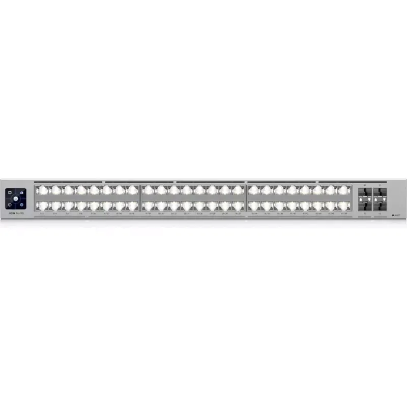 Ubiquiti UniFiSwitch Pro XG 48 Rackmount 10G Managed Switch, 48x RJ-45, 4x SFP28