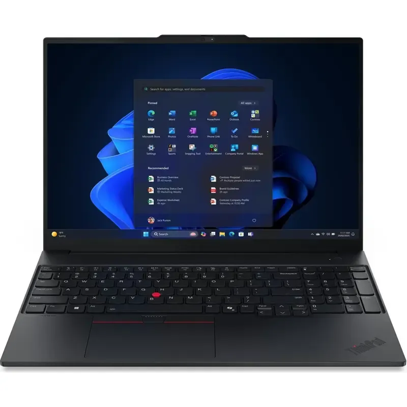 Lenovo ThinkPad E16 G3, Black, Core Ultra 5 226V, 16GB RAM, 512GB SSD, DE
