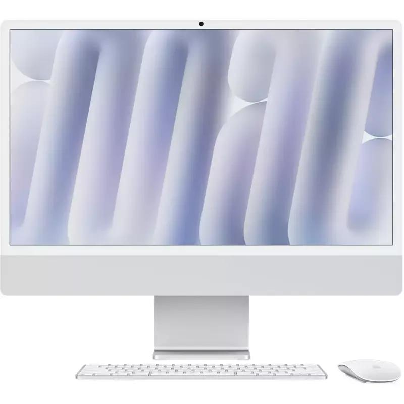 Apple iMac 24", silber, M4 - 8 Core CPU / 8 Core GPU, 16GB RAM, 256GB SSD [2024]