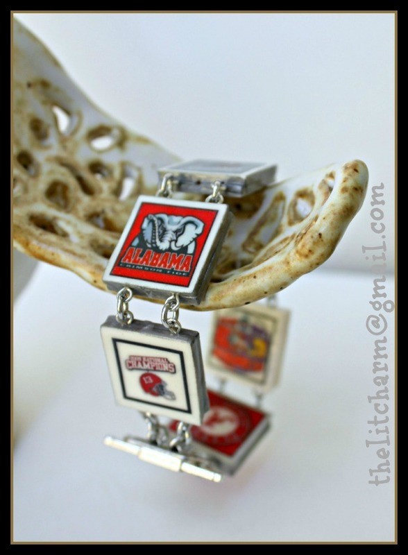 Custom Tile Link Bracelet REVERSIBLE (from durable clay)