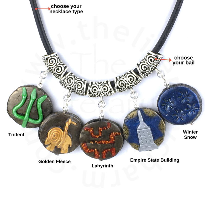 Camp Half Blood PJ Necklace Set for Men or Women