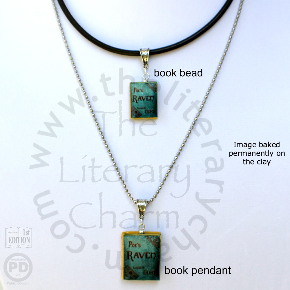 THE RAVEN Book Necklace UNISEX Choose Your Chain