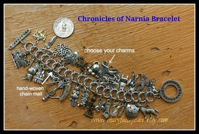 Winter in Narnia Themed Chain Mail Charm Bracelet (Build-A-Bracelet)