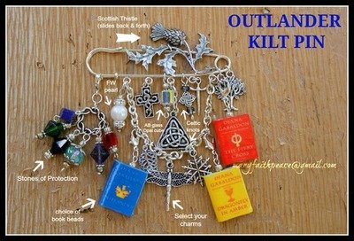 Scotland Highlands Outlander Themed Kilt Pin or Brooch