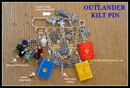 Scotland Highlands Outlander Themed Kilt Pin or Brooch