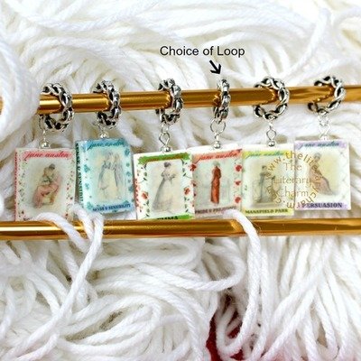 JANE AUSTEN Book Bead Stitch Markers